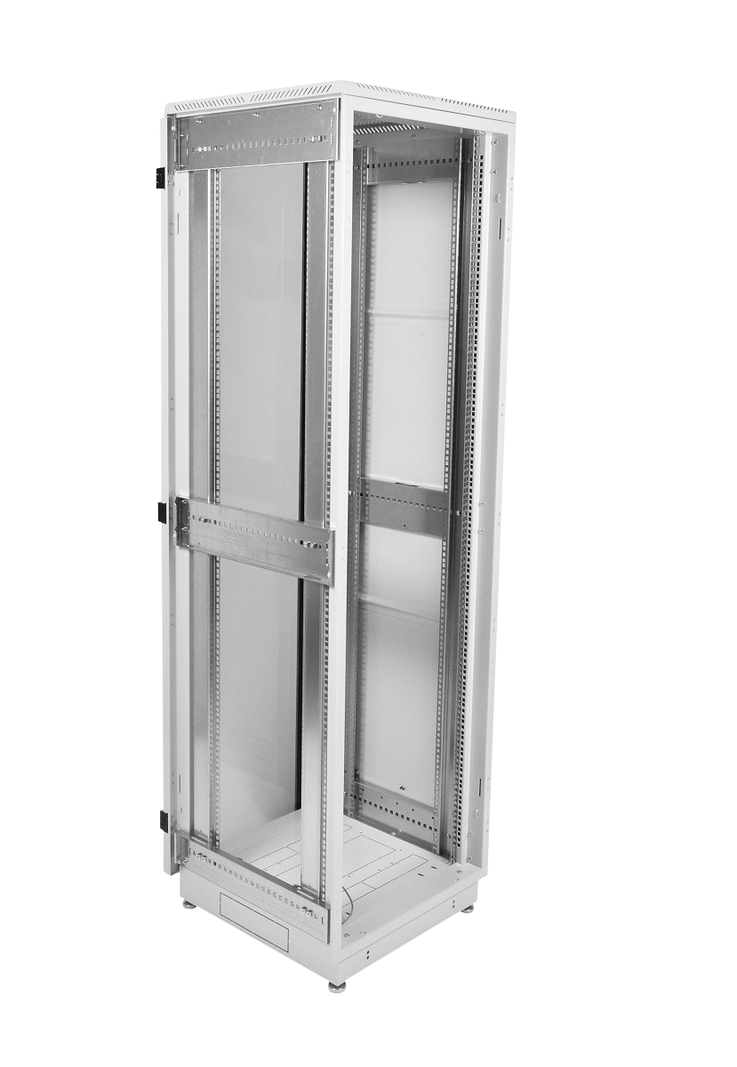 Шкаф телекоммуникационный напольный 38U (600 × 1000) дверь стекло от ЦМО