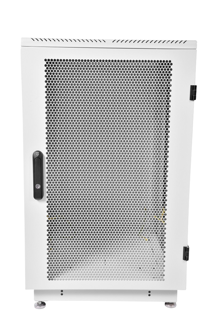 Шкаф телекоммуникационный напольный 27U (600 × 1000) дверь перфорированная 2 шт. от ЦМО