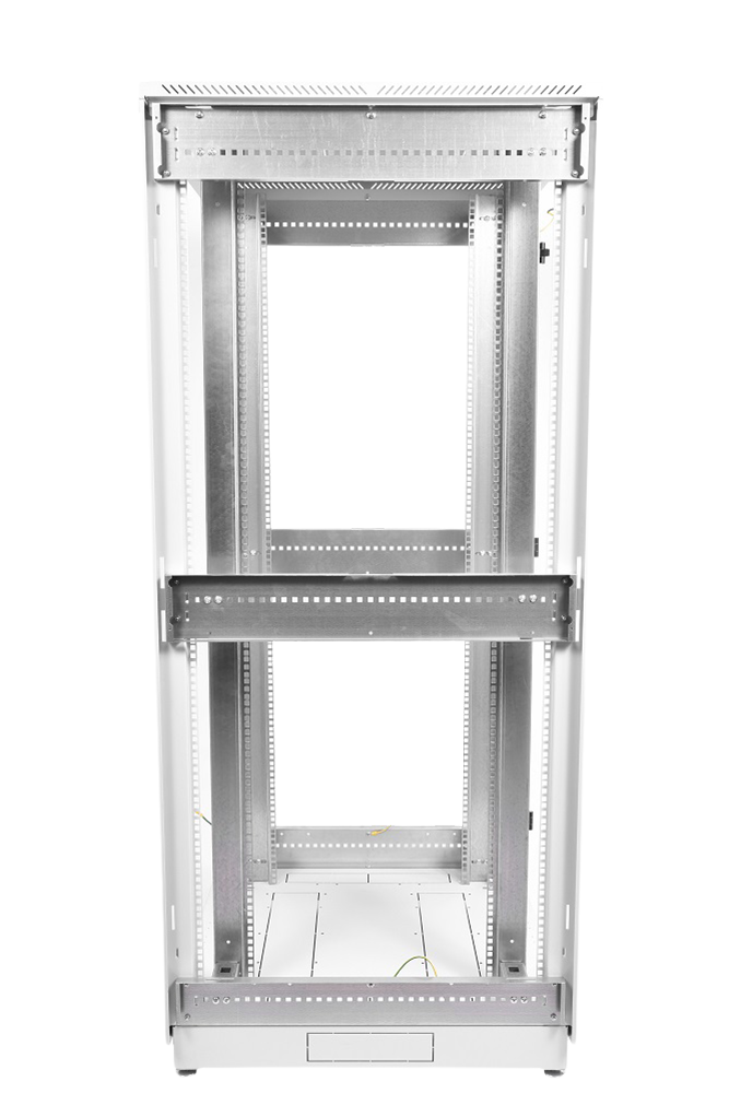 Шкаф телекоммуникационный напольный 47U (800 × 800) дверь стекло, цвет чёрный от ЦМО