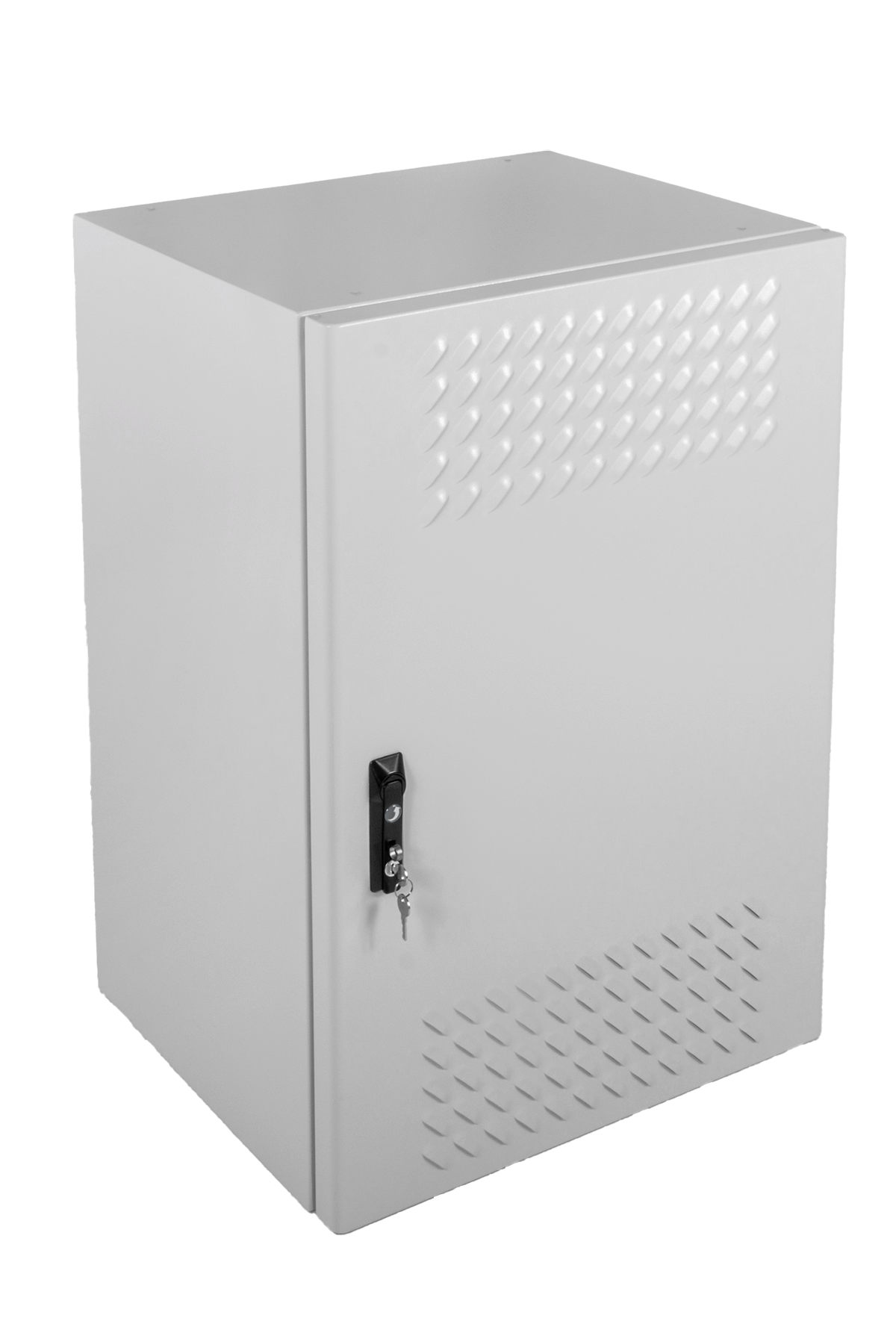 Шкаф всепогодный настенный 18U (Ш600 × Г300), нерж. сталь. компл. Т1 с контроллером MC1 и датчиками