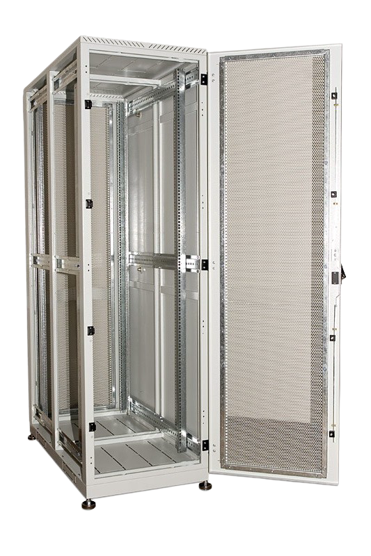 Шкаф серверный напольный 42U (600 × 1200) дверь перфорированная 2 шт. от ЦМО